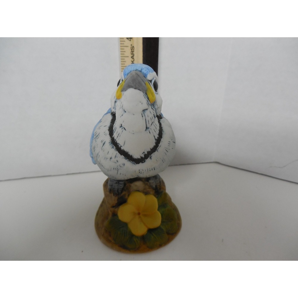 Vintage Andrea by Sadek Baby Blue Jay Bird Porcelain Figurine #6350 3.75 in tall